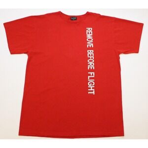 Vintage Born Aviation Remove Before Flight 2XL T Shirt Fighter Pilot Alore' USA